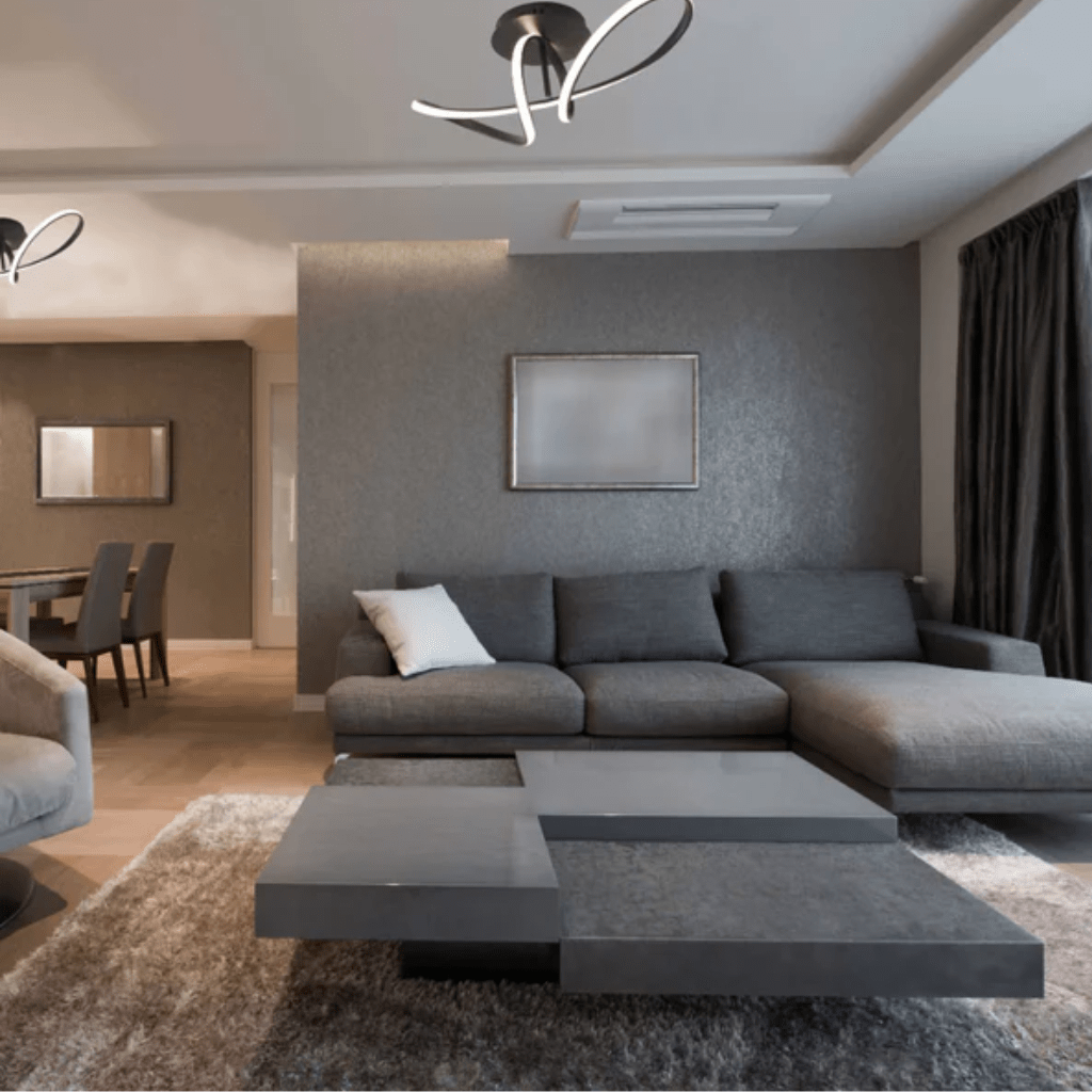 TKLD Pendant & Chandeliers Geometric Elegance Trefoil Flush LED Ceiling Light