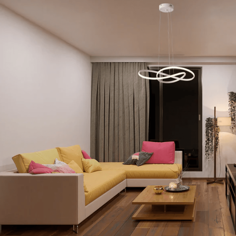 TKLD Pendant & Chandeliers Geometric Elegance Triple Helix LED Ceiling Light