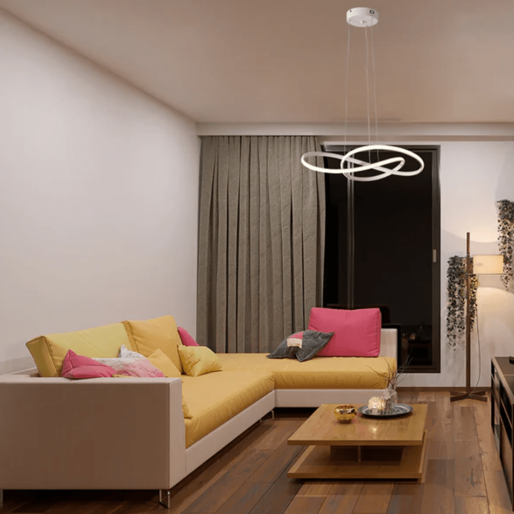 TKLD Pendant & Chandeliers Geometric Elegance Triple Helix LED Ceiling Light