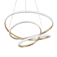 TKLD Pendant & Chandeliers Geometric Elegance Triple Helix LED Ceiling Light