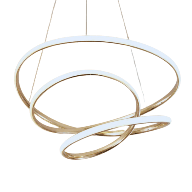 TKLD Pendant & Chandeliers Geometric Elegance Triple Helix LED Ceiling Light