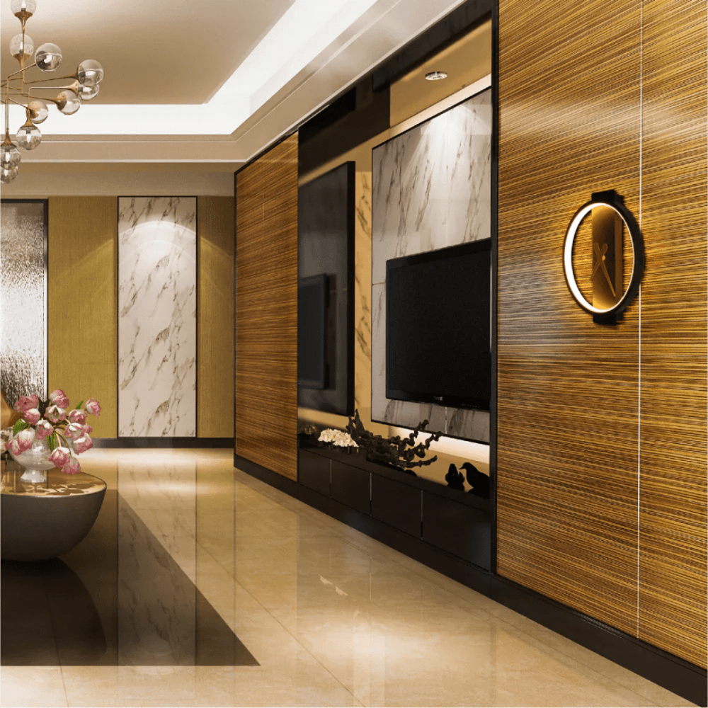 TKLD Pendant & Chandeliers Glowing Sundial Black 3000K LED Wall Sconce Light - 18W