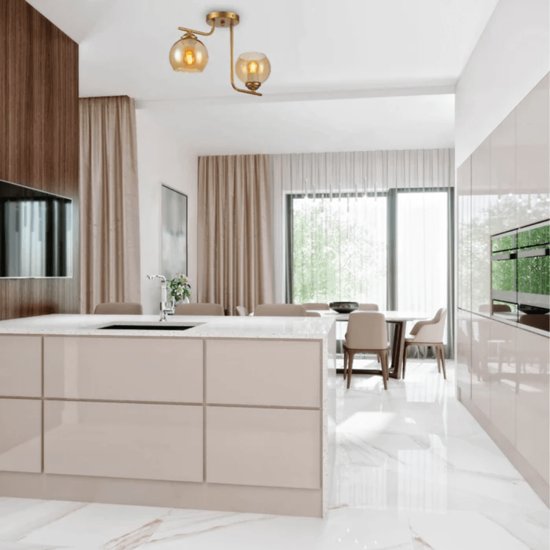 TKLD Ceiling Lights Gold 2 Lamp L shape Metal Amber Dome Glass Ceiling Light - 40W