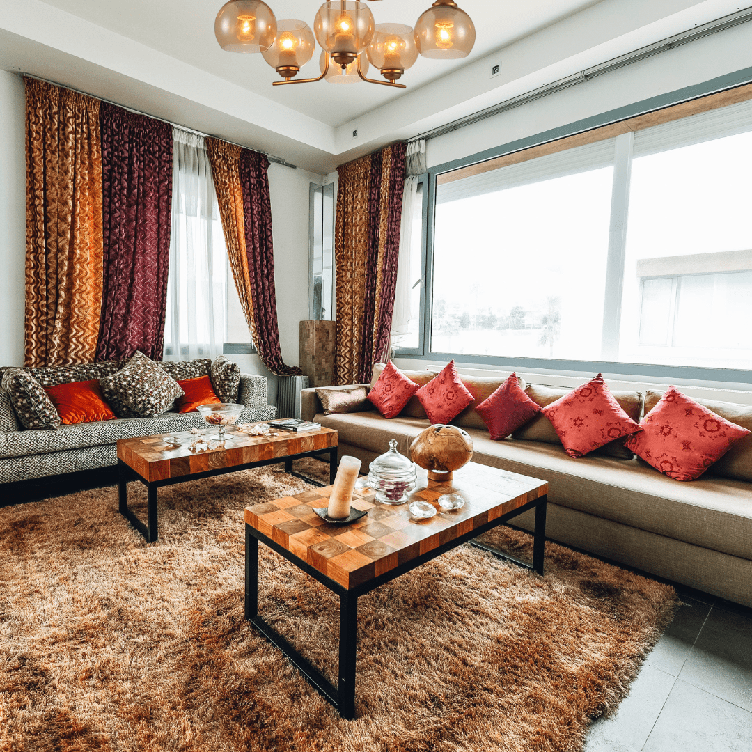 TKLD Ceiling Lights Gold 6 Lamp L shape Metal Amber Dome Glass Ceiling Light - 40W