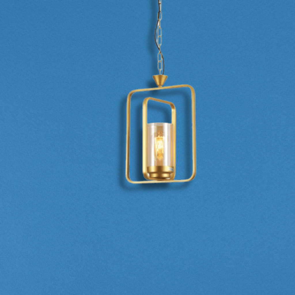 TKLD Pendant & Chandeliers Gold Amber Kitchen Island E27 Chandelier Pendant Ceiling Light - 1 Lamp