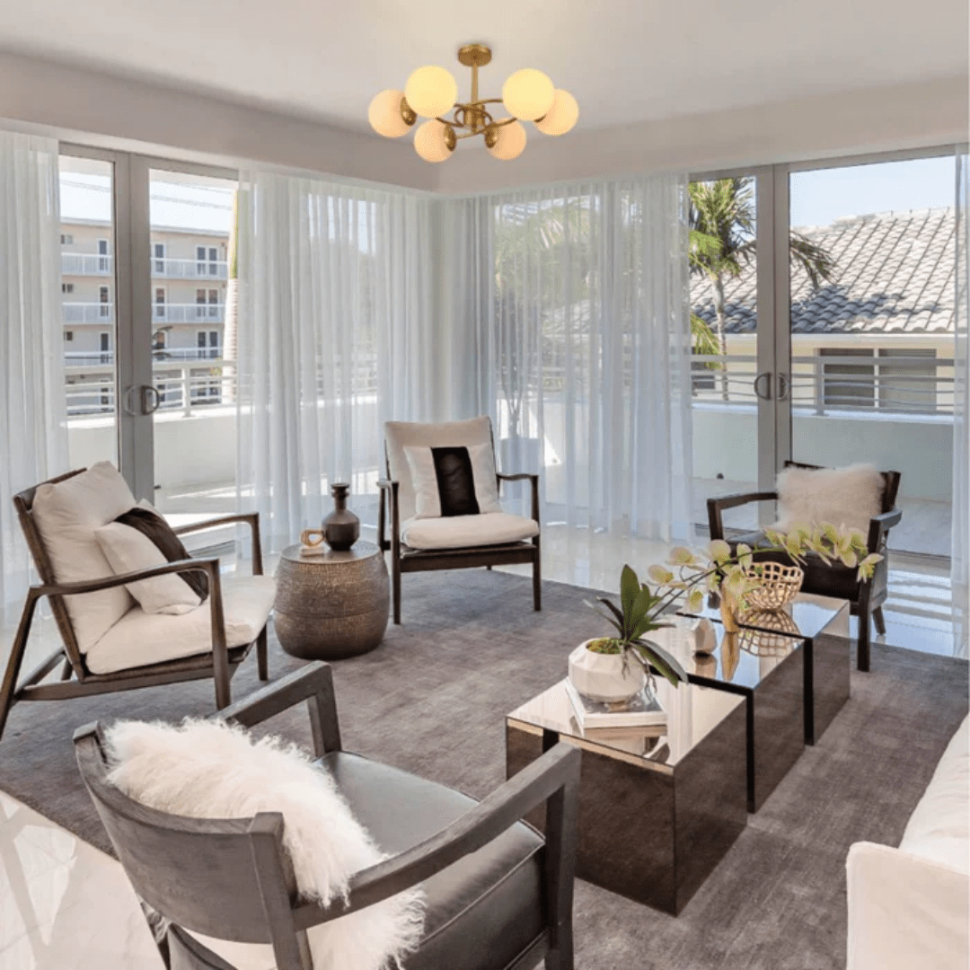 TKLD Ceiling Lights Gold Crescent Body Opal 6 Lamp Globe Ceiling Light - 40W