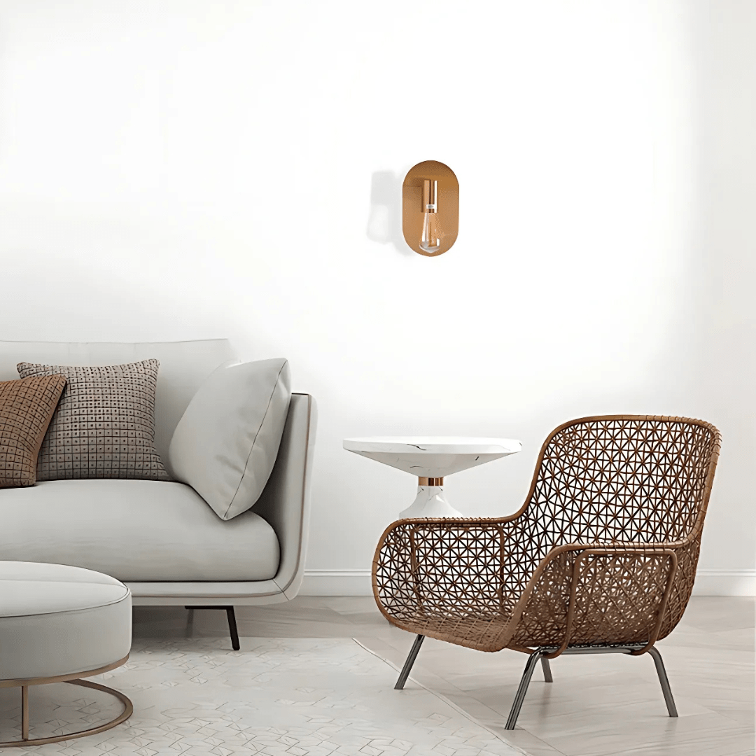 TKLD Wall & Sconce Lights Gold Metal E27 Fitting Wall Light - 60W