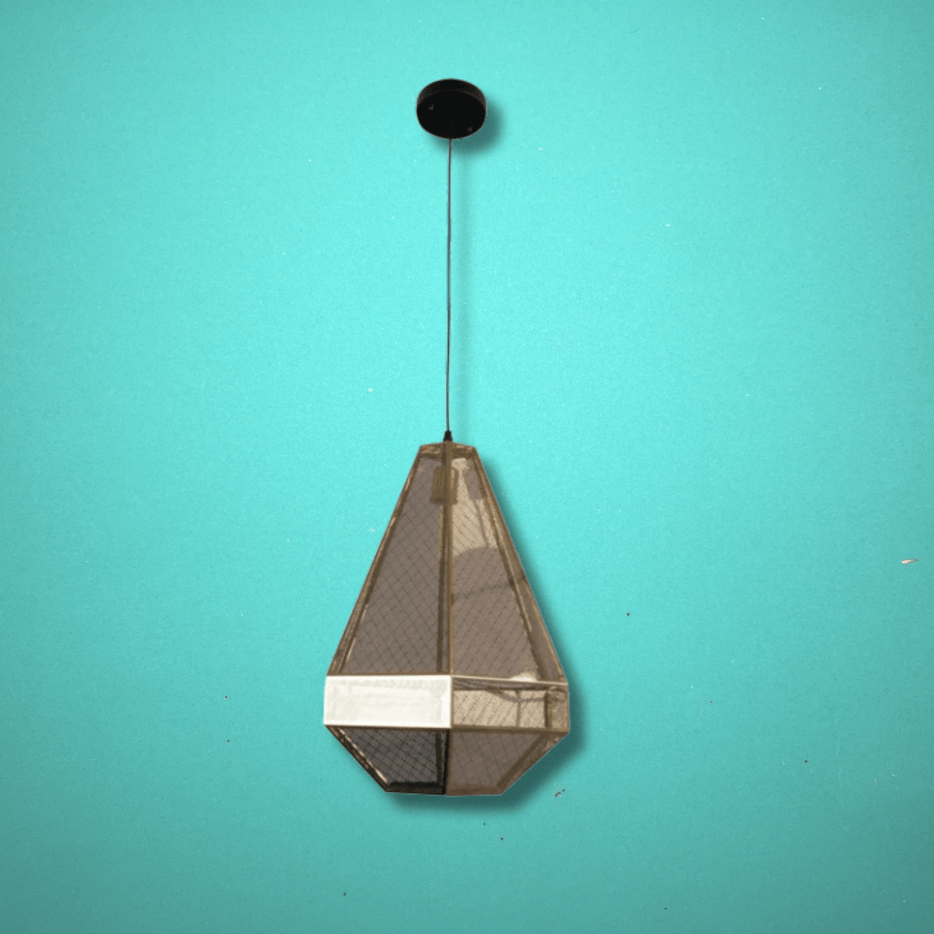 TKLD Pendant & Chandeliers Gold Metal Polyhedral Pendant Ceiling Light E27 - D230mm/D300mm