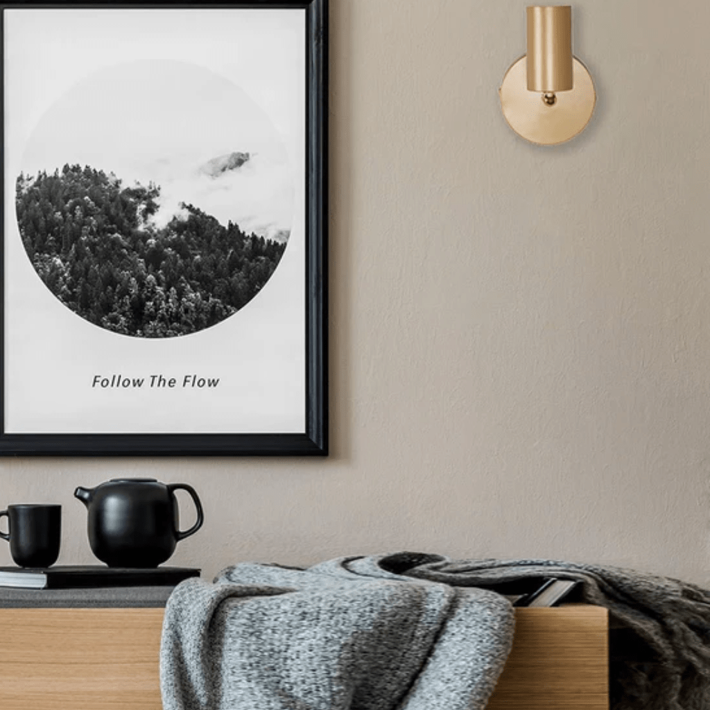 TKLD Wall & Sconce Lights Gold Metal Spot Wall Light GU10 Fitting