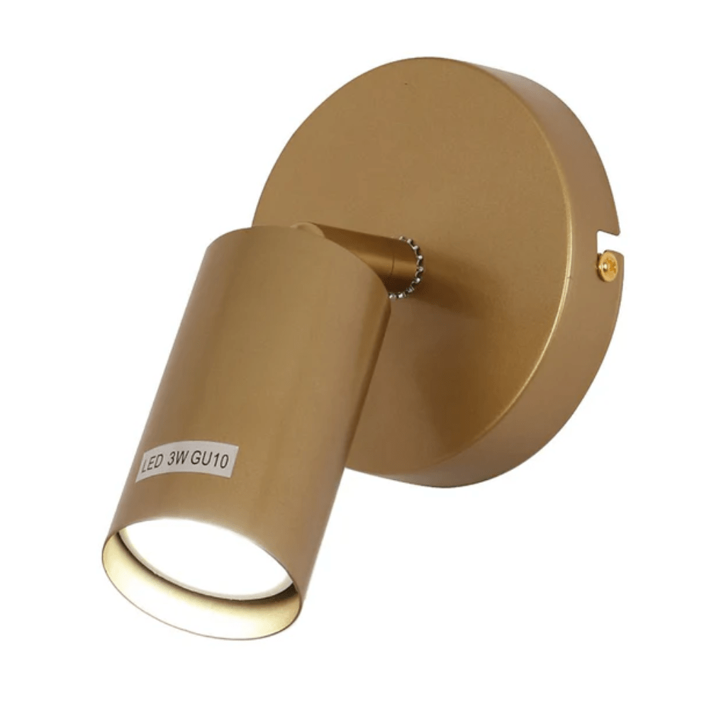 TKLD Wall & Sconce Lights Gold Metal Spot Wall Light GU10 Fitting