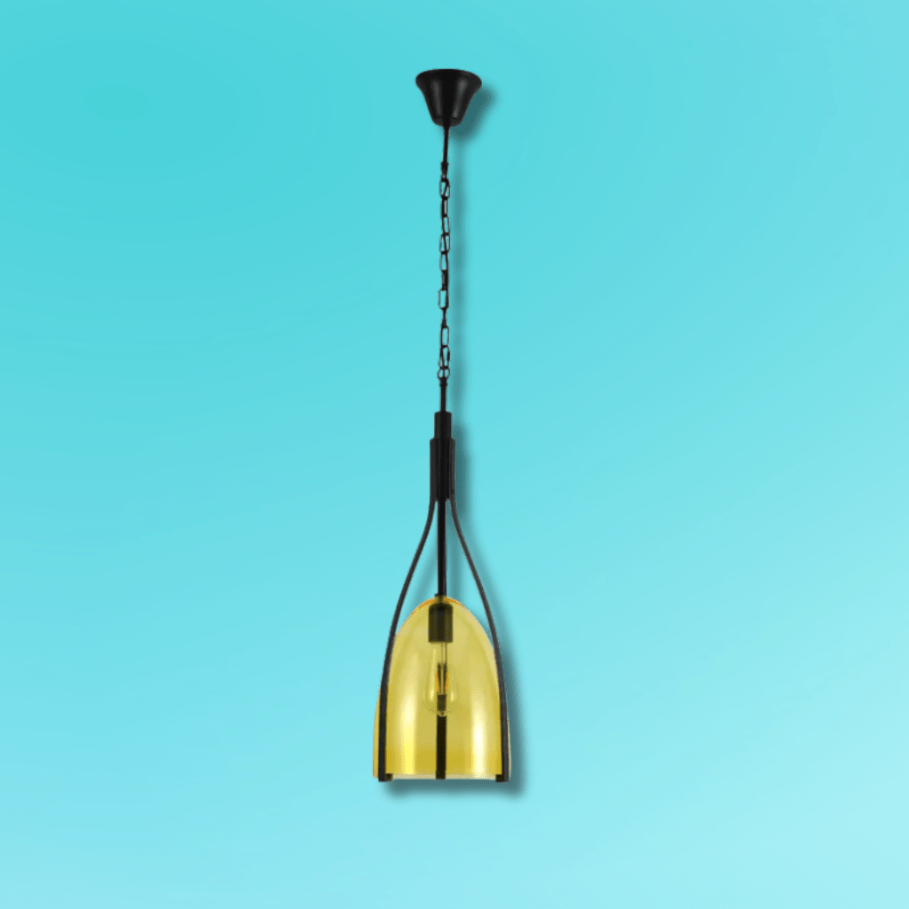 TKLD Pendant & Chandeliers Havana Bell Yellow or Blue Glass Pendant Light