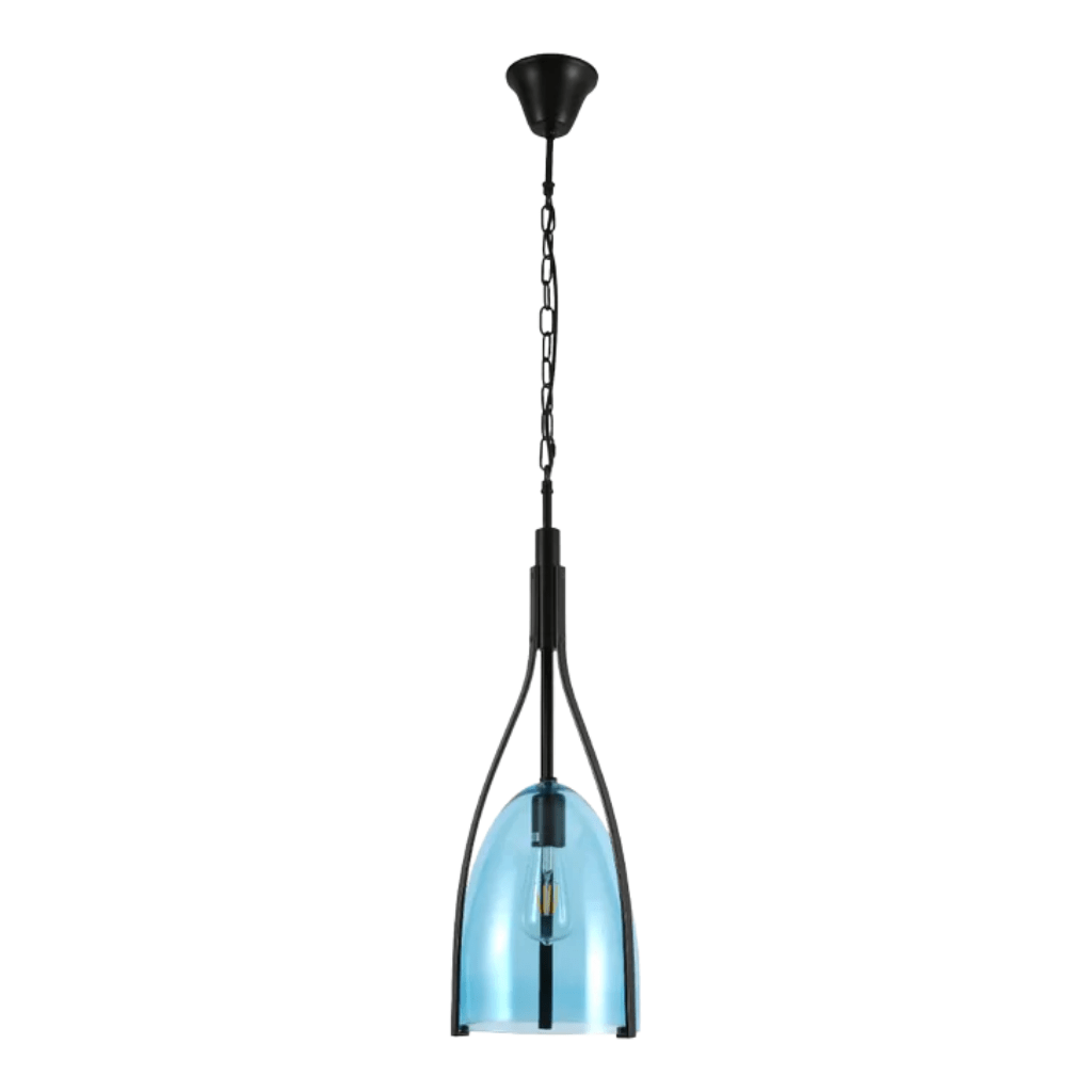 TKLD Pendant & Chandeliers Havana Bell Yellow or Blue Glass Pendant Light