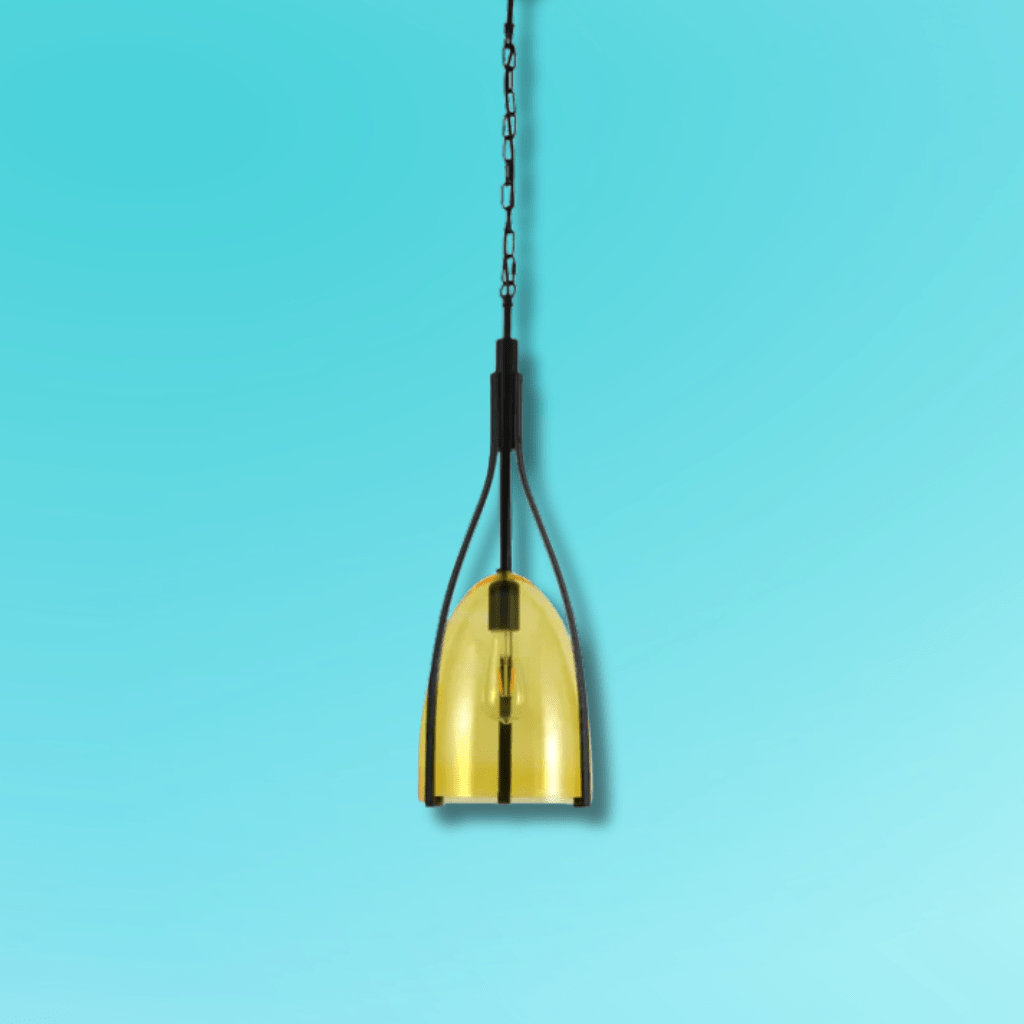 TKLD Pendant & Chandeliers Havana Bell Yellow or Blue Glass Pendant Light