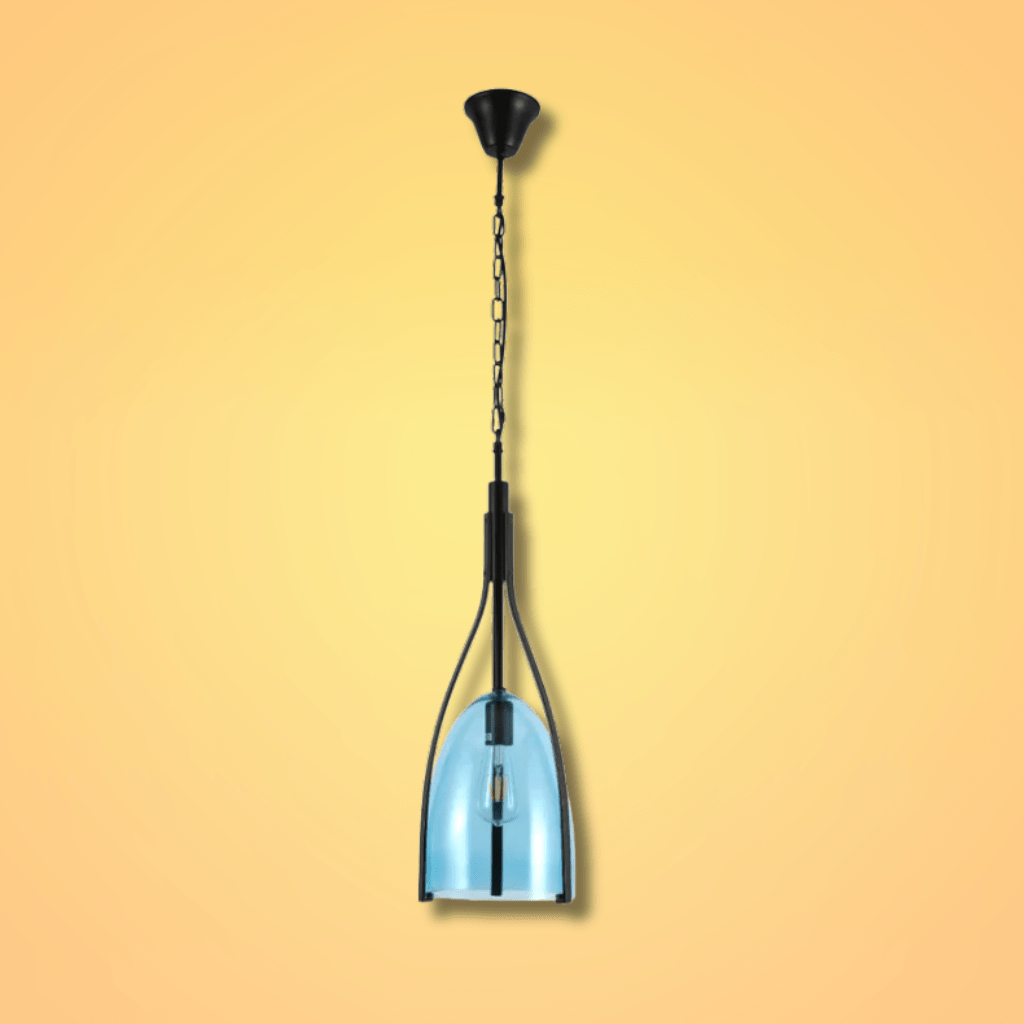 TKLD Pendant & Chandeliers Havana Bell Yellow or Blue Glass Pendant Light