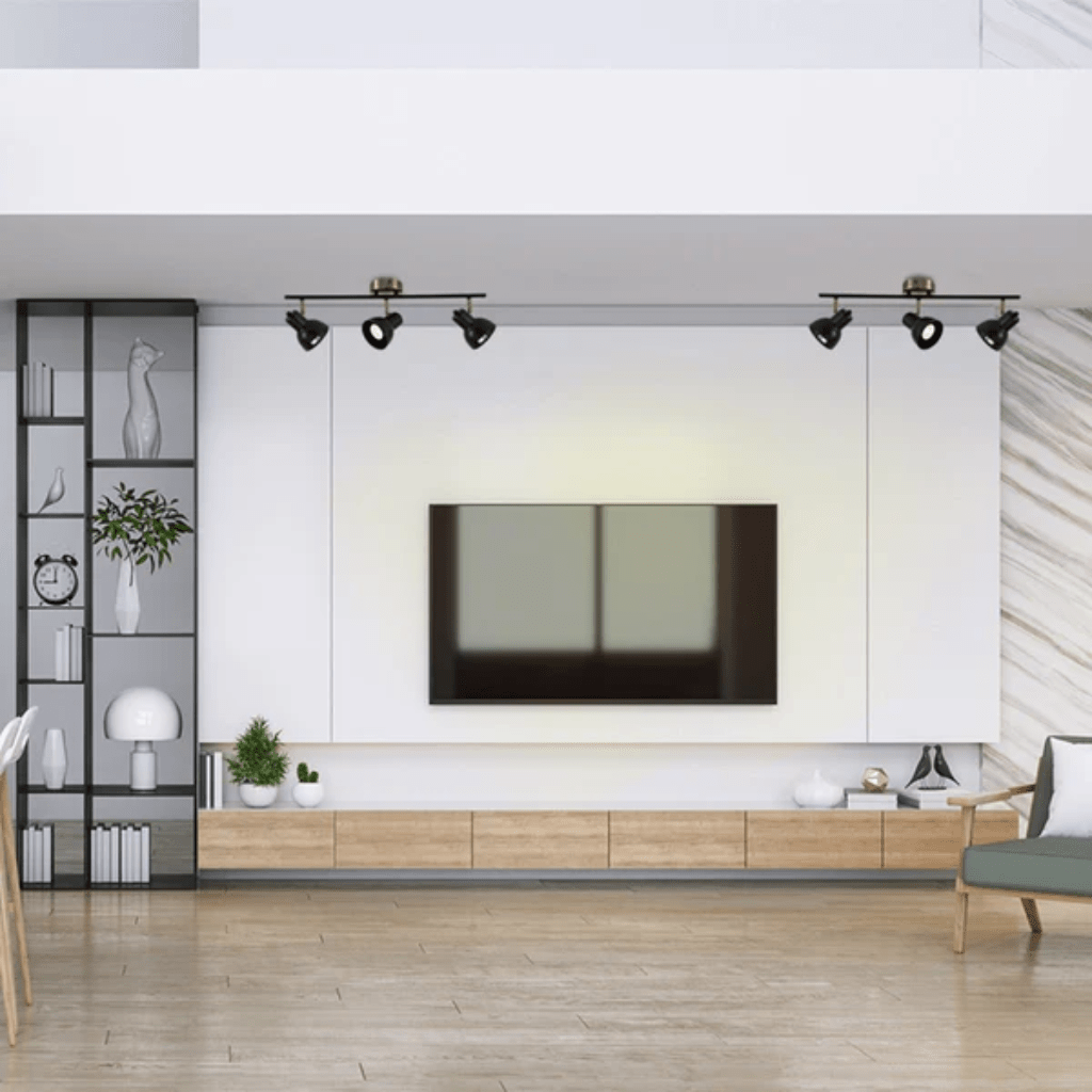 TKLD Pendant & Chandeliers Hektor Black Antique Brass Rotatable GU10 Spotlight