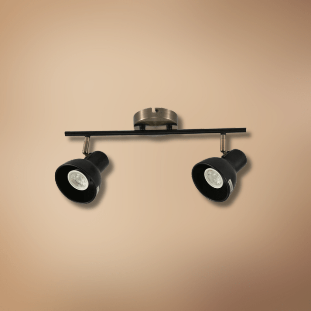 TKLD Pendant & Chandeliers Hektor Black Antique Brass Rotatable GU10 Spotlight