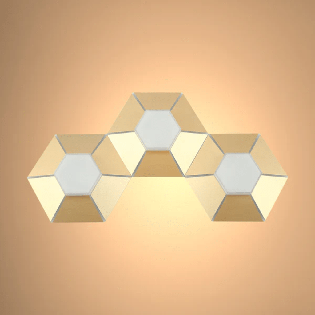 TKLD Wall & Sconce Lights Honeycomb Gold Opal Contemporary Modern Wall Light