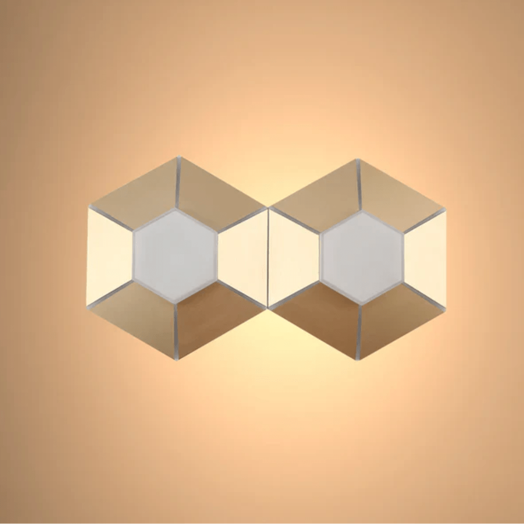 TKLD Wall & Sconce Lights Honeycomb Gold Opal Contemporary Modern Wall Light