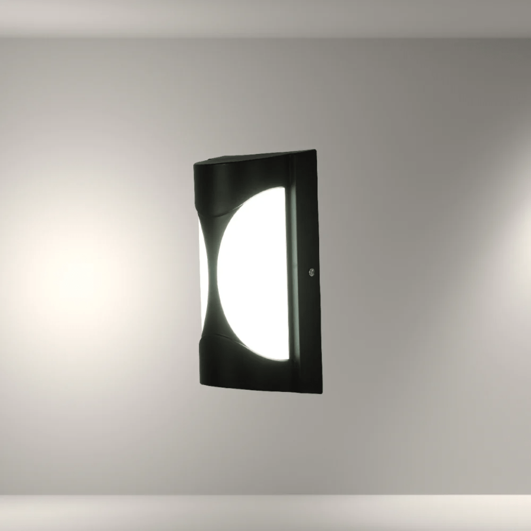 TKLD Pendant & Chandeliers Hourglass Black Plastic LED Outdoor Wall Light - 24W