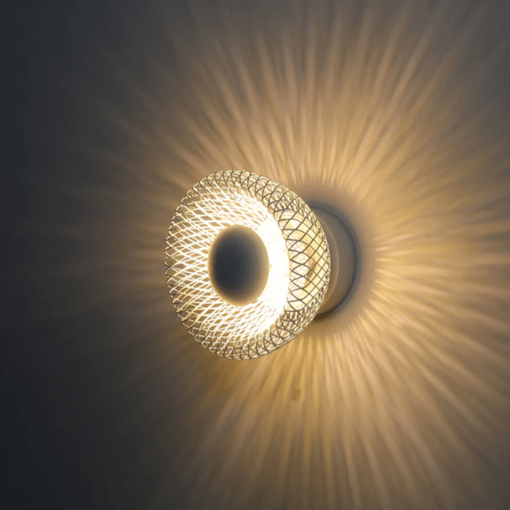 TKLD Wall & Sconce Lights Industrial 1 Lamp Chic Halo Wall Sconce Light