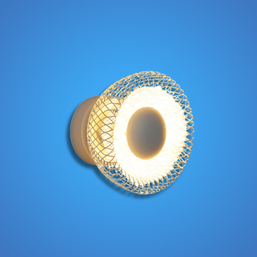 TKLD Wall & Sconce Lights Industrial 1 Lamp Chic Halo Wall Sconce Light