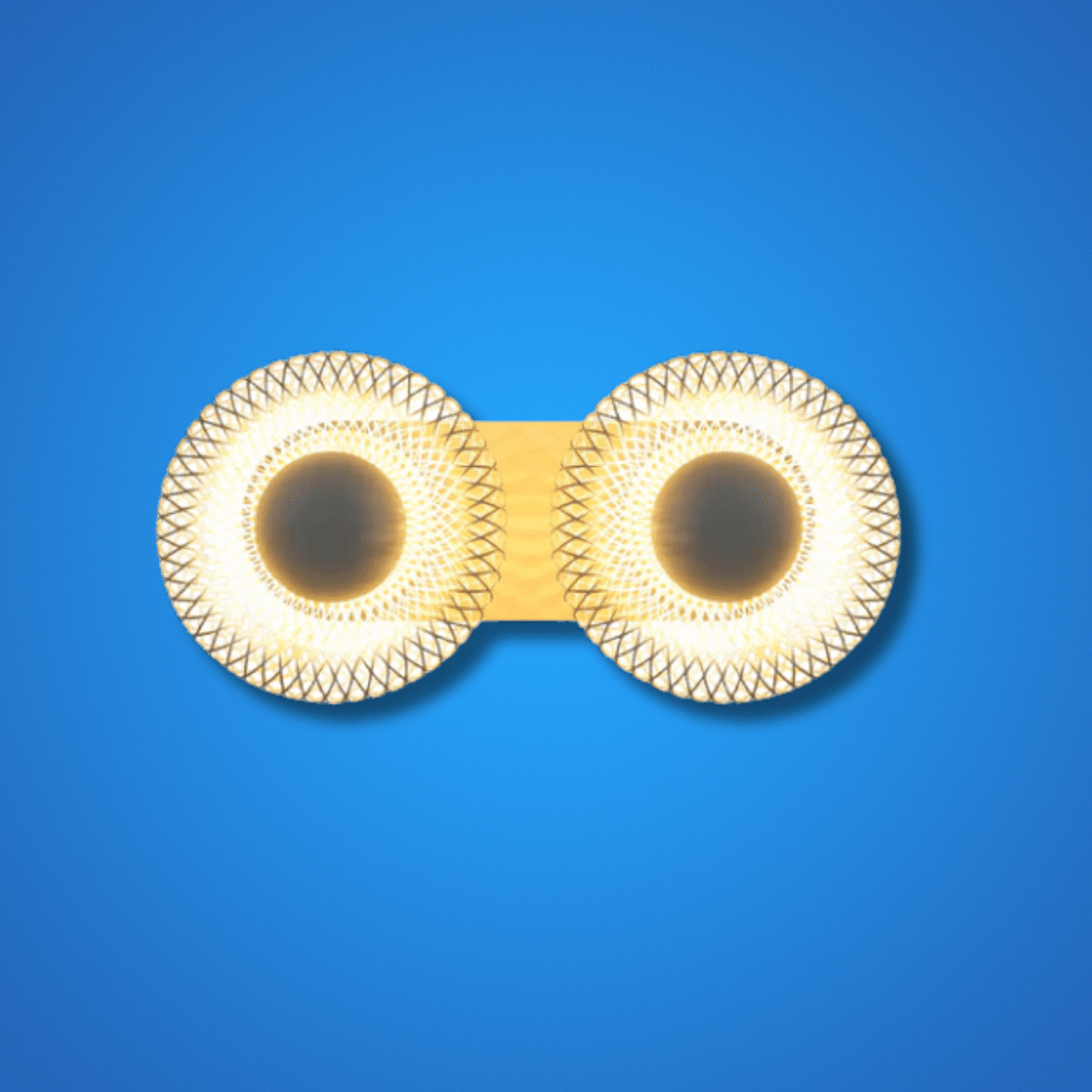 TKLD Wall & Sconce Lights Industrial 2 Lamp Chic Halo Wall Sconce Light