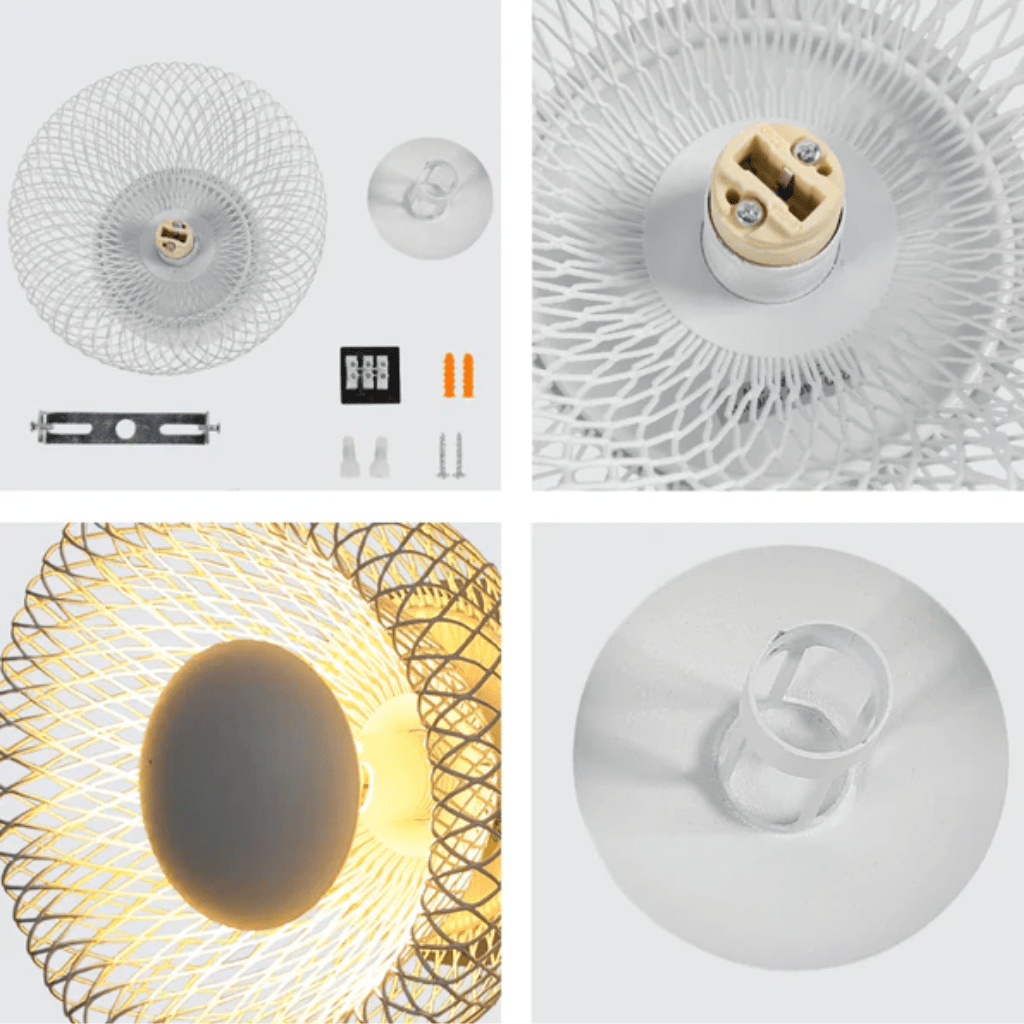 TKLD Wall & Sconce Lights Industrial 2 Lamp Chic Halo Wall Sconce Light