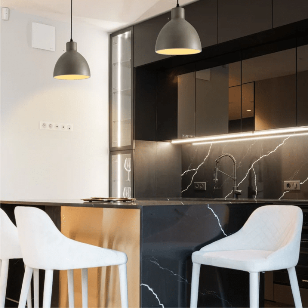 TKLD Pendant & Chandeliers Industrial Dome Antique Grey Metal E27 Pendant Ceiling Light Fitting - D220