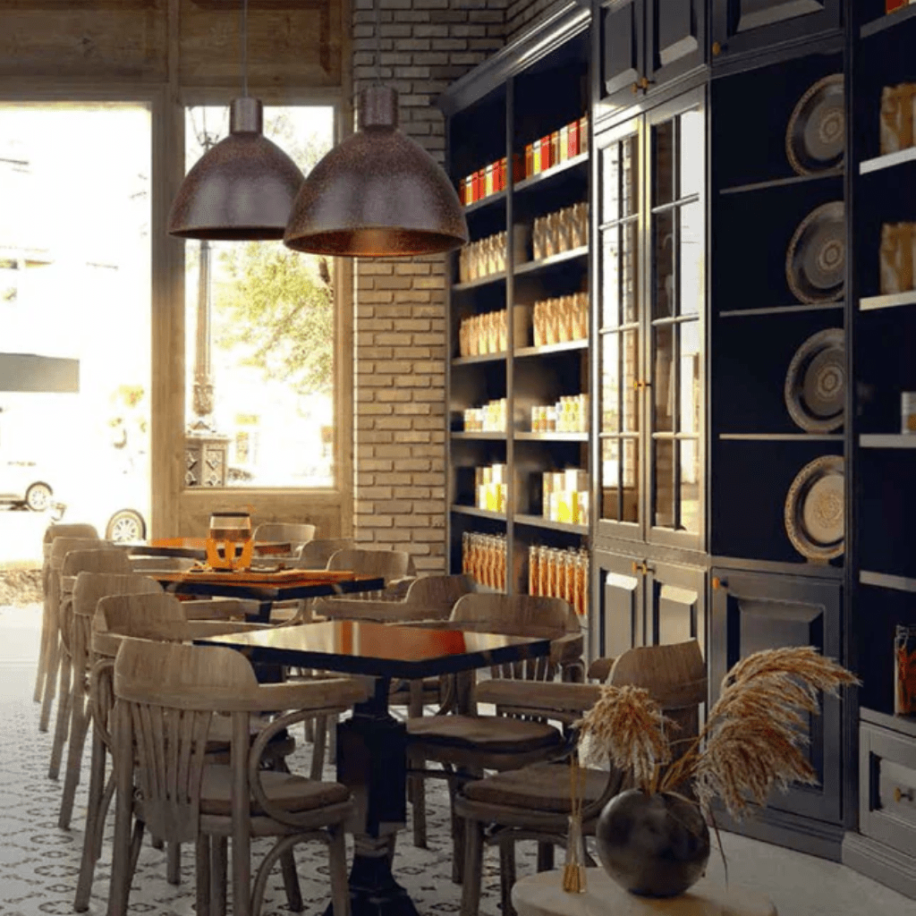 TKLD Pendant & Chandeliers Industrial Dome Rusty Brown Metal E27 Pendant Ceiling Light Fitting - D300mm