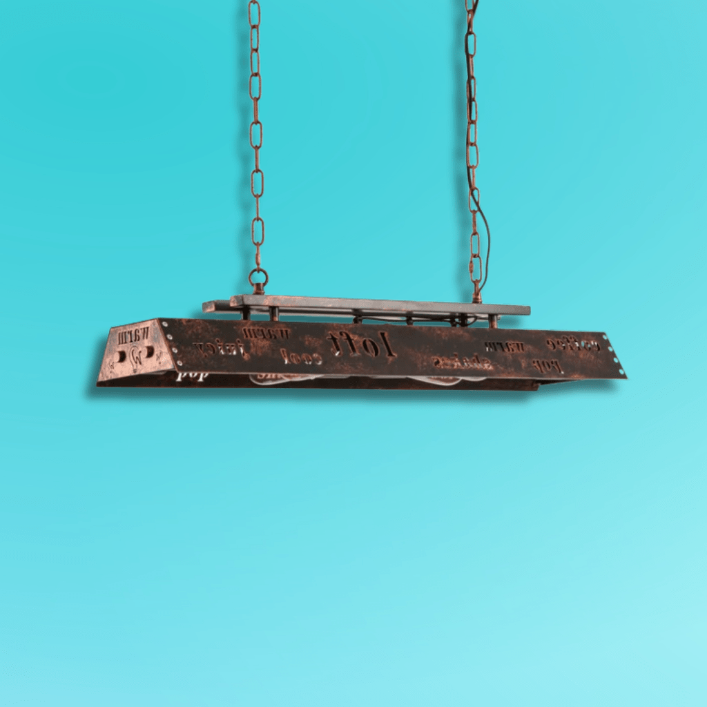 TKLD Pendant & Chandeliers Iron Industrial Island Ceiling Chandelier Light 4xE27