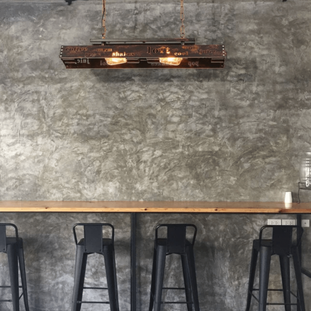 TKLD Pendant & Chandeliers Iron Industrial Island Ceiling Chandelier Light 4xE27