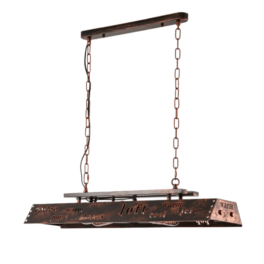TKLD Pendant & Chandeliers Iron Industrial Island Ceiling Chandelier Light 4xE27