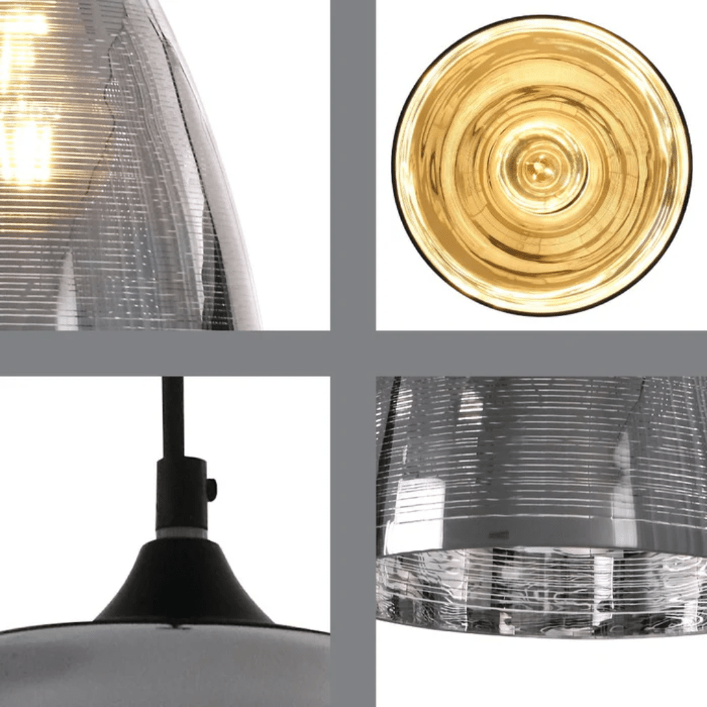 TKLD Pendant & Chandeliers Jupiter Chrome Gold or Copper Pendant Ceiling Light E27 Fitting