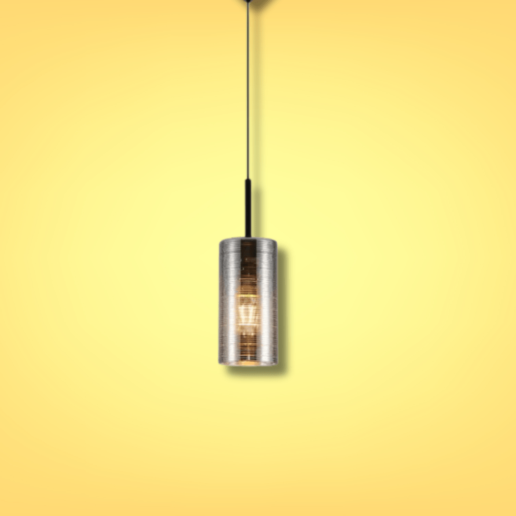 TKLD Pendant & Chandeliers Jupiter Copper Silver & Gold Cylinder Glass Pendant Ceiling Light E27 Fitting