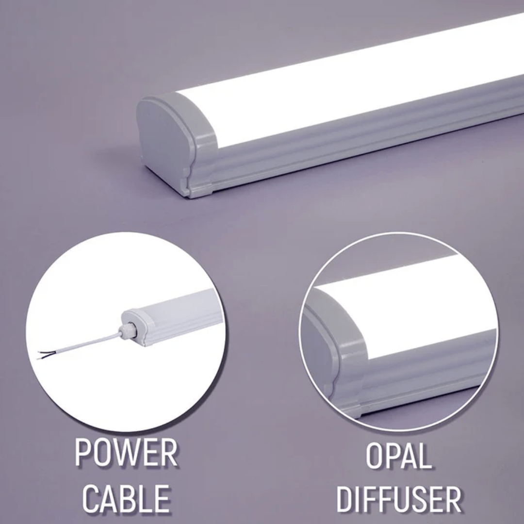 TKLD Ceiling Lights LED 5ft Tri-proof Batten Linear Fitting - 150cm