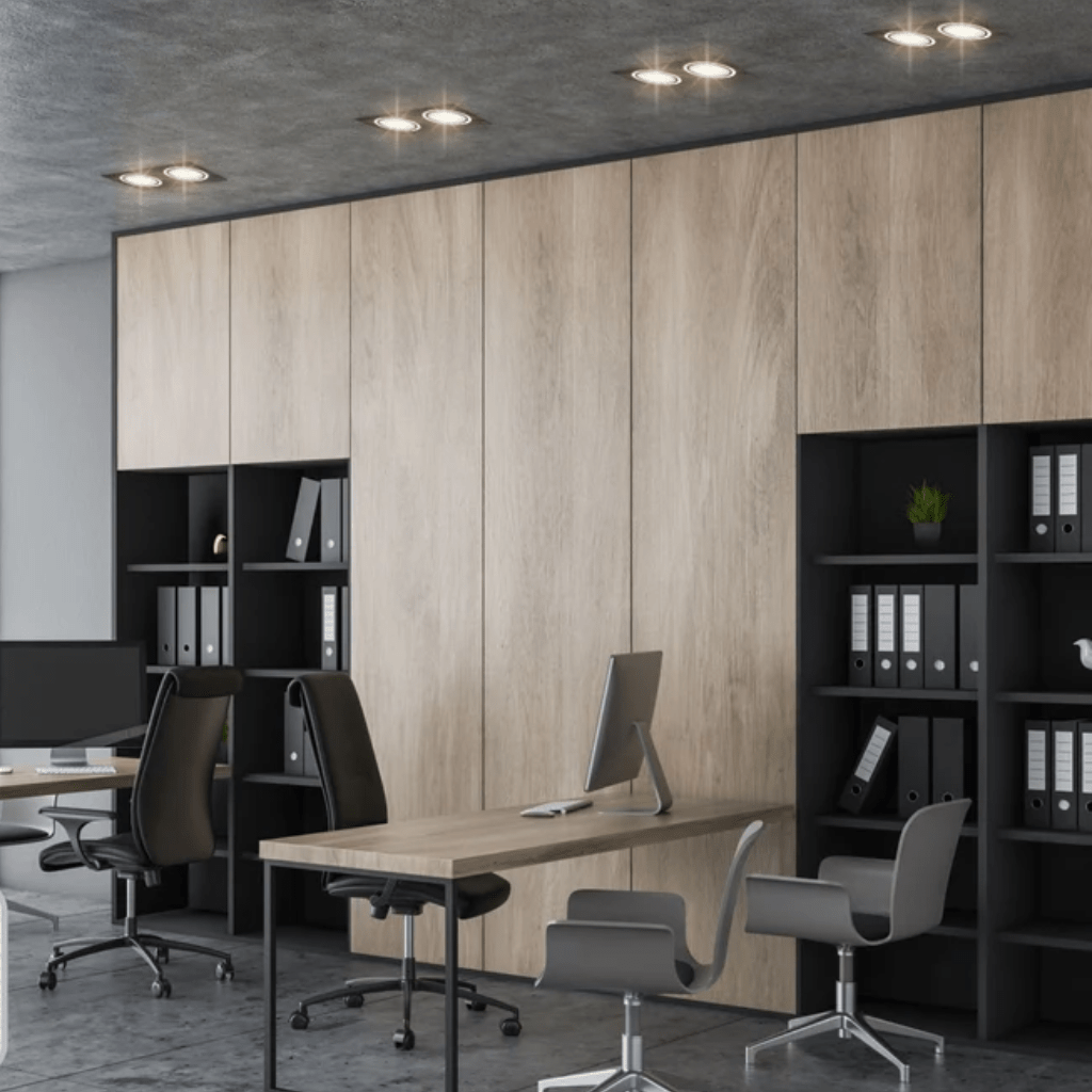 TKLD Ceiling Lights LED Black 2 Way Tilt Recessed Rectangle Downlight - 2x5W