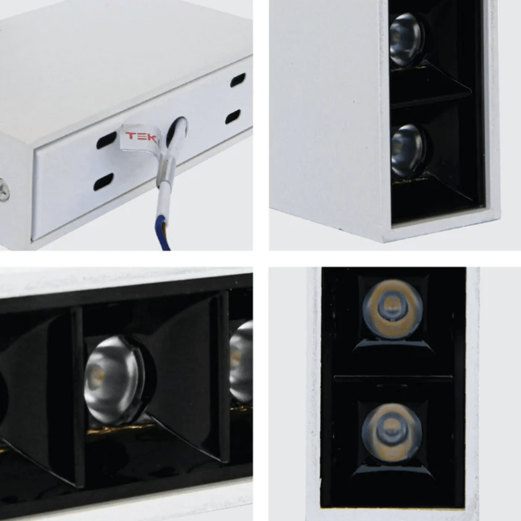 TKLD Ceiling Lights LED Black or White Mirage Laser Blade Cool White Surface Mount Downlight - 10W