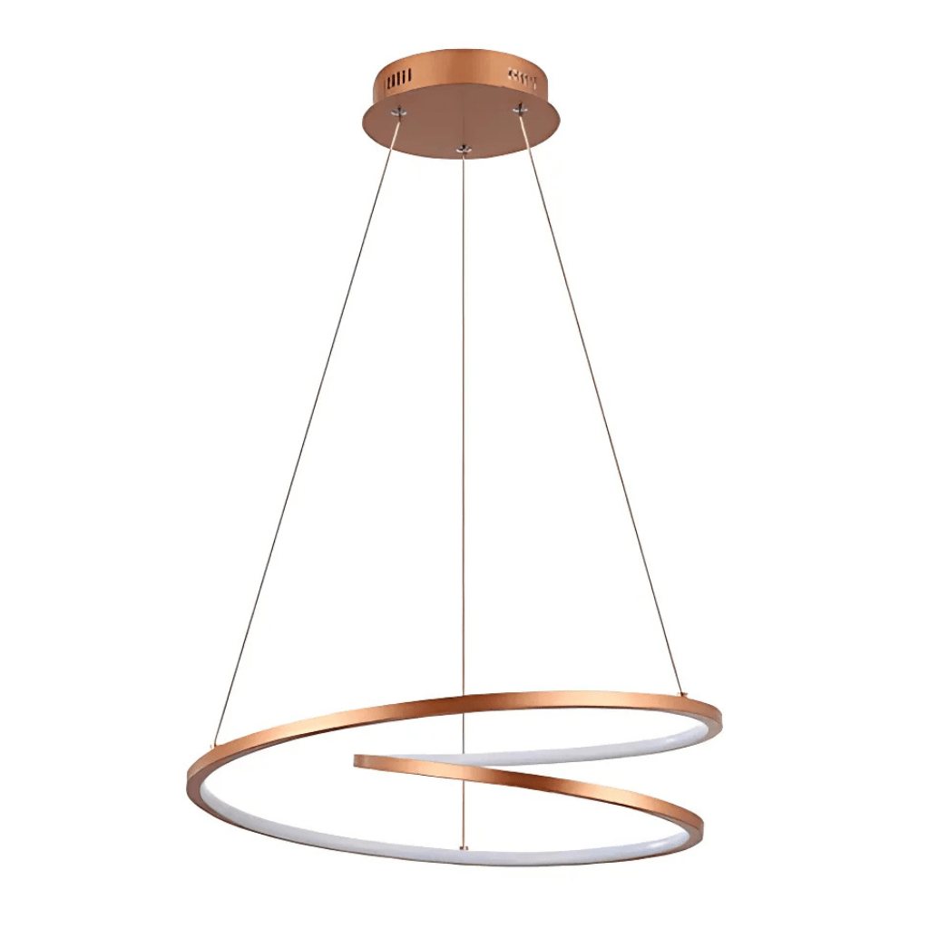 TKLD Pendant & Chandeliers LED Double Loop-Infinity Gold Finishing 4000K Scandinavian Pendant Ceiling Light