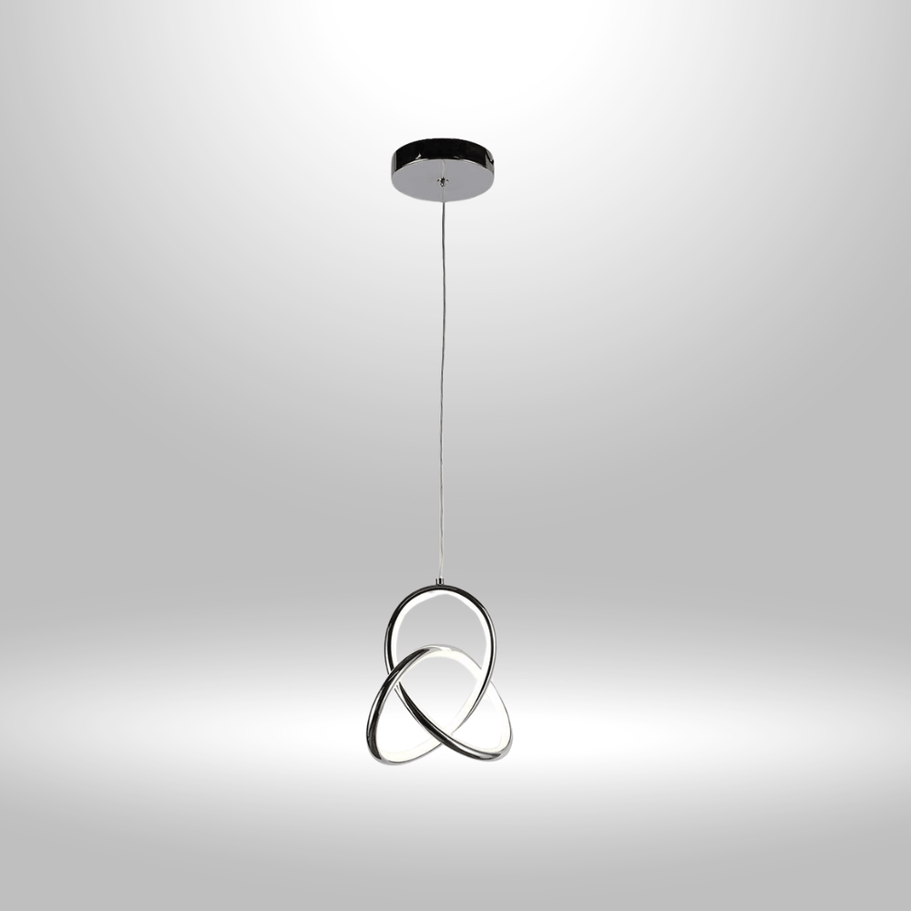 TKLD Pendant & Chandeliers LED Pendant Light D185xH1500 Chrome CCT Changeble - 17W