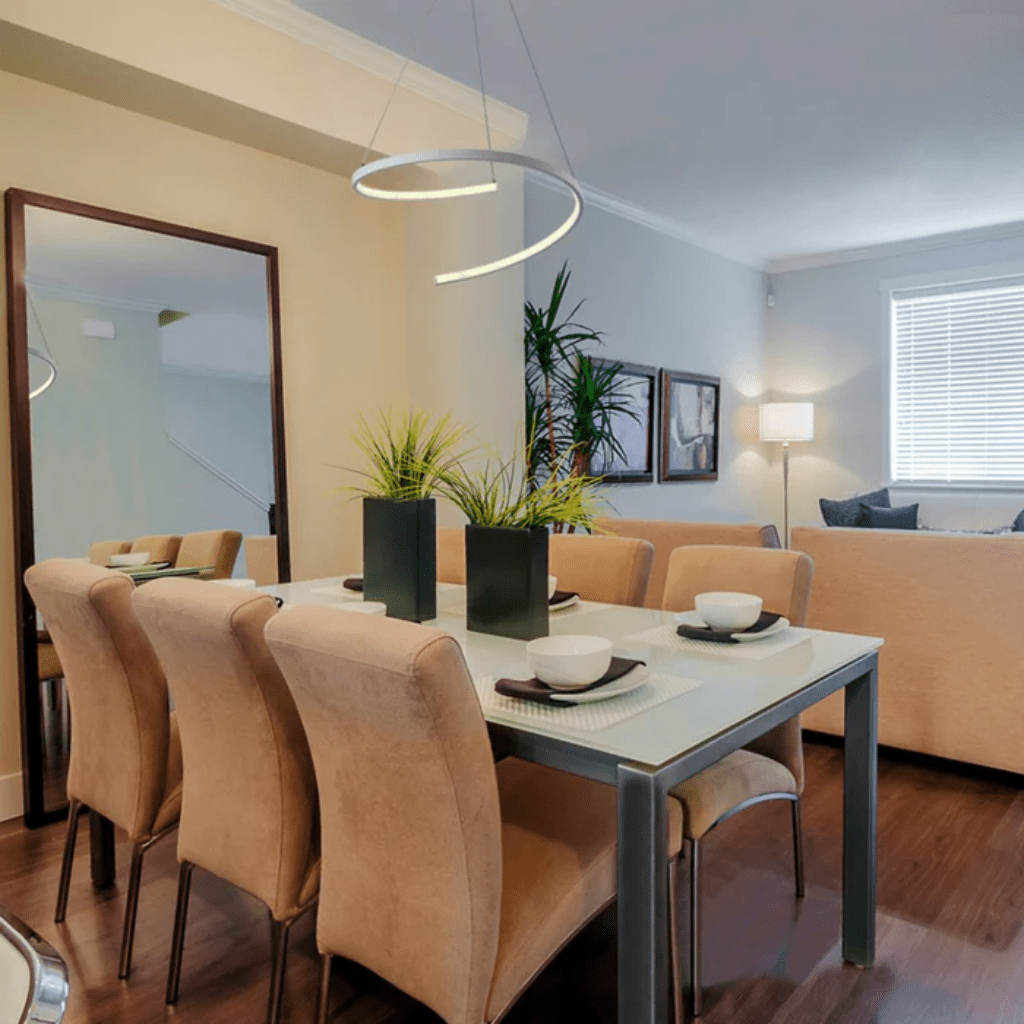 TKLD Pendant & Chandeliers LED Spiral White Chrome or Gold Finishing 30W Scandinavian Pendant Ceiling Light