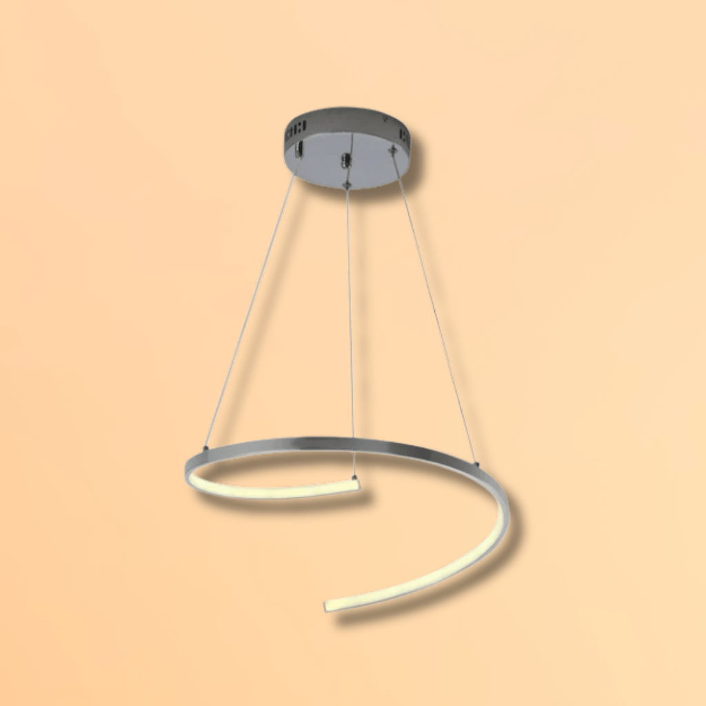 TKLD Pendant & Chandeliers LED Spiral White Chrome or Gold Finishing 30W Scandinavian Pendant Ceiling Light