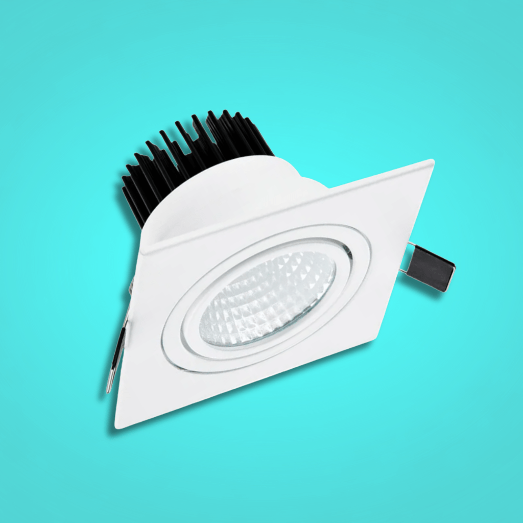 TKLD Ceiling Lights LED Tilt Recessed White Rectangle Downlight - 10W