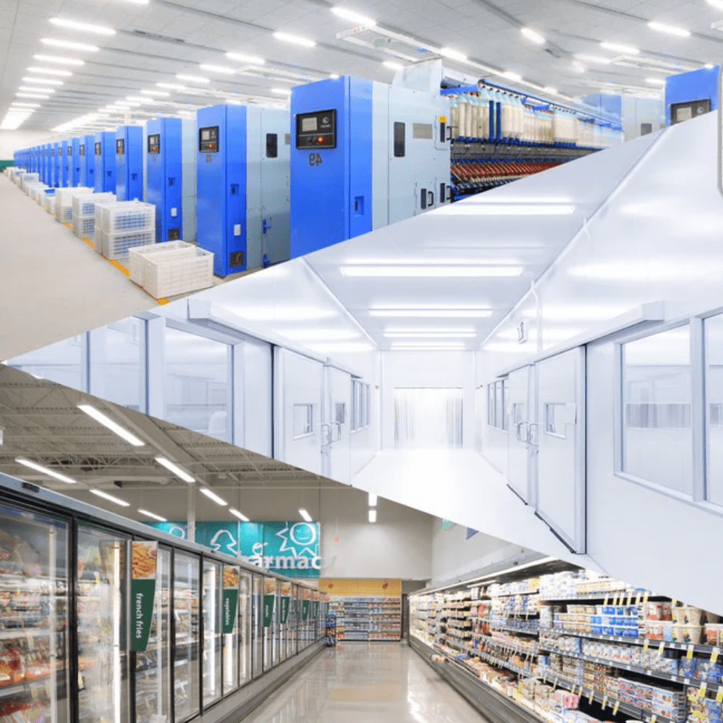 TKLD Ceiling Lights LED Tri-Proof Slim Cool Daylight Batten Linear Fitting - 60cm