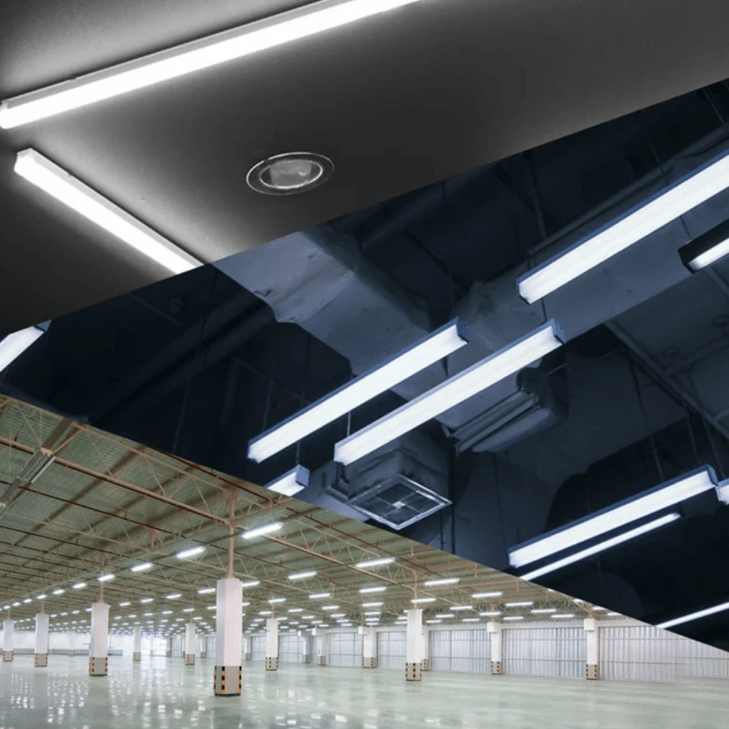 TKLD Ceiling Lights LED Tri-Proof Slim Cool Daylight Batten Linear Fitting - 60cm