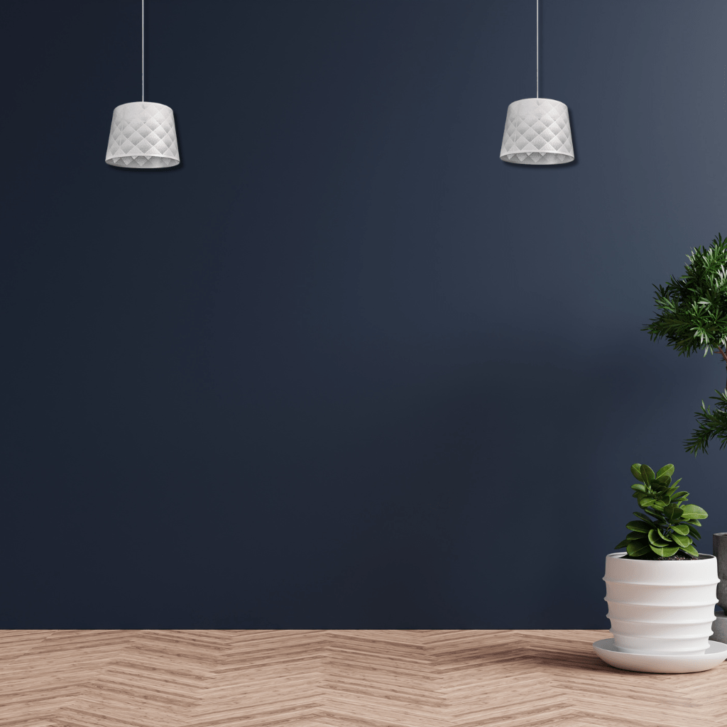 TKLD Pendant & Chandeliers Light Effects White Argyle Classic Shade Metal Frustum E27 Pendant Ceiling Light