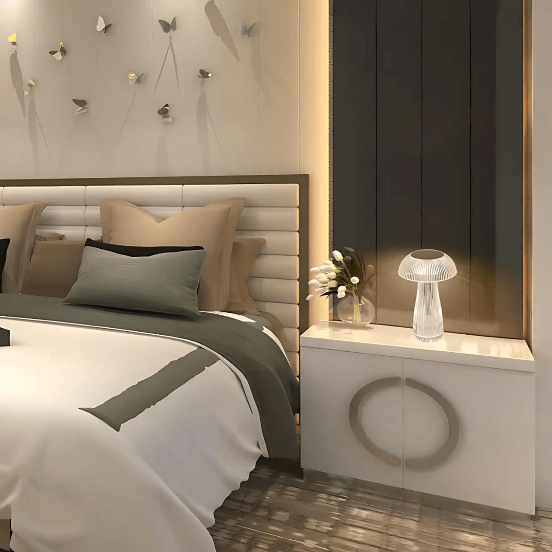 TKLD Table & Floor Lamps Lumi Crystal Touch Rechargeable Mushroom-Shaped LED Lamp - 1W