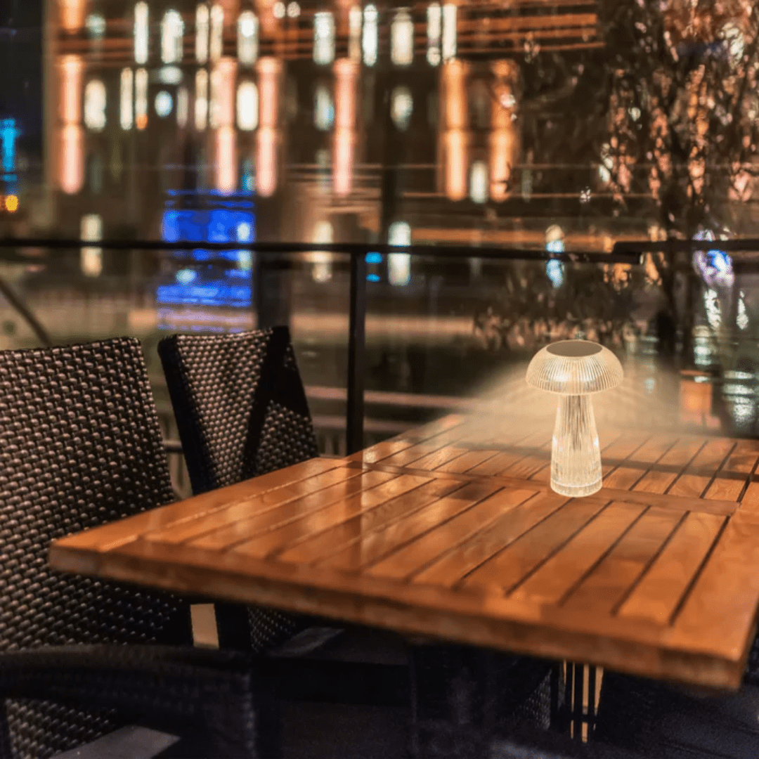 TKLD Table & Floor Lamps Lumi Crystal Touch Rechargeable Mushroom-Shaped LED Lamp - 1W