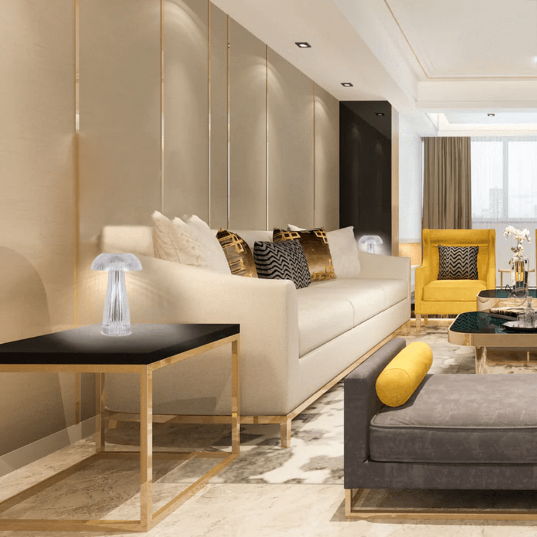 TKLD Table & Floor Lamps Lumi Crystal Touch Rechargeable Mushroom-Shaped LED Lamp - 1W