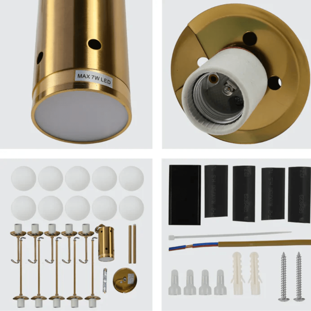 TKLD Pendant & Chandeliers Luminary Opal 10 Globe Dual LED Illumination Chandelier