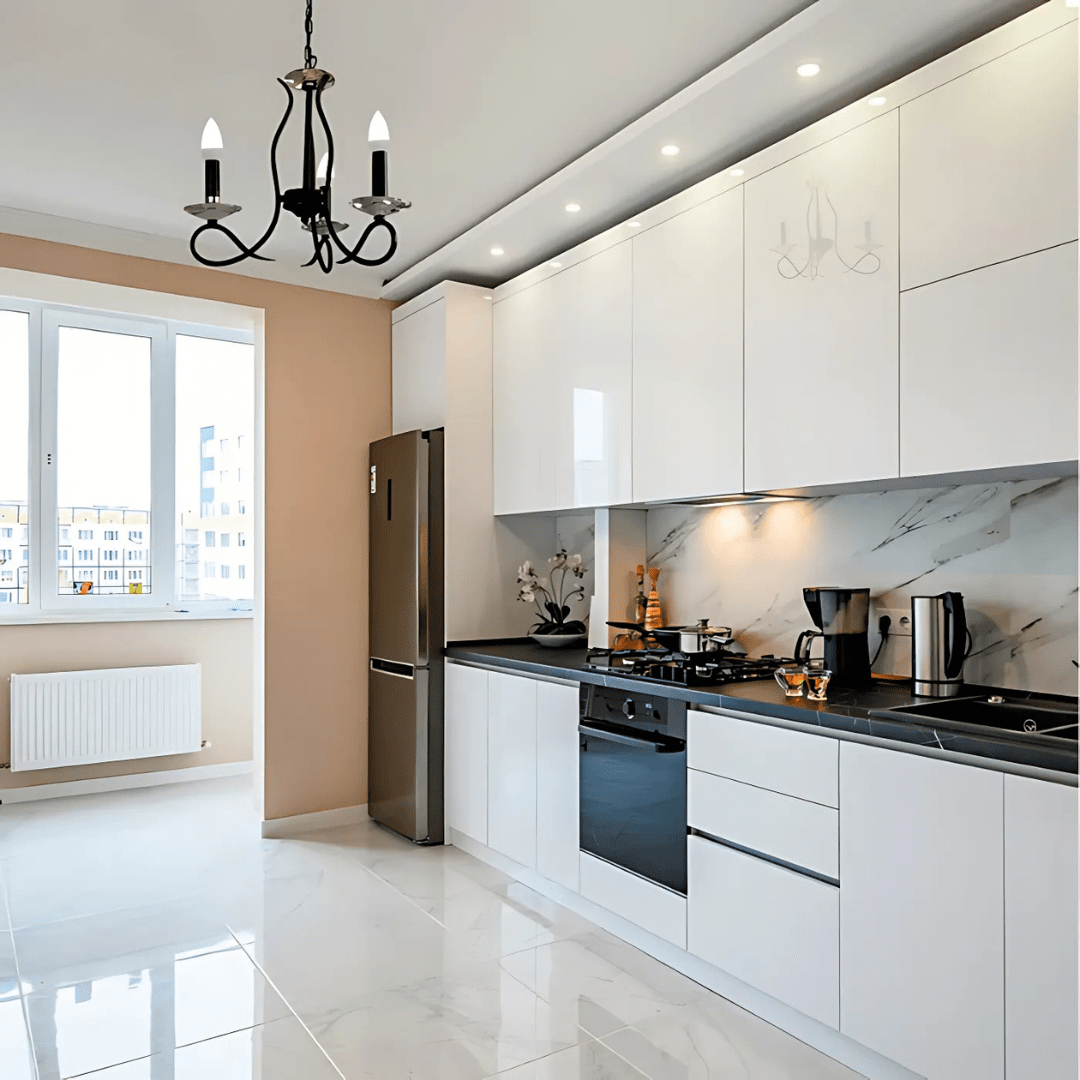 TKLD Ceiling Lights LuxAura 3 Candle Vintage Rustic Black French Chandelier Ceiling Light - 40W